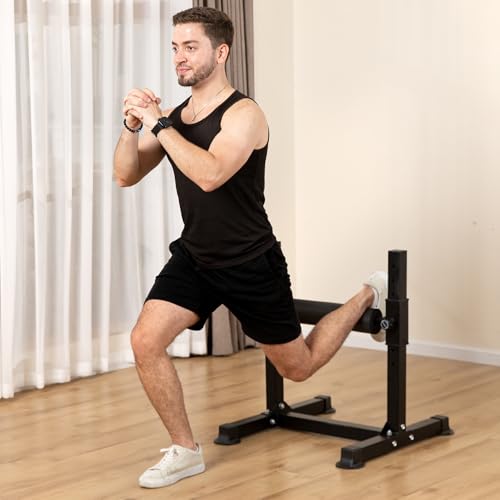 Adjustable Bulgarian Split Squat Stand for Home Gym - Space-Saving Leg Workout Equipment