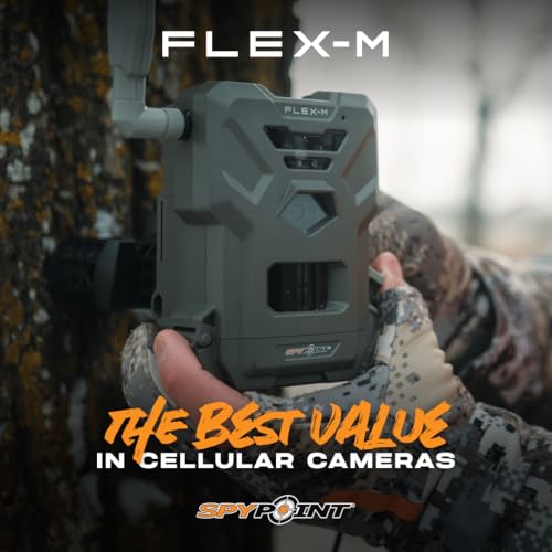 SPYPOINT Flex-M Cellular Trail Camera with MicroSD Card Pack - 28MP Night Vision Waterproof