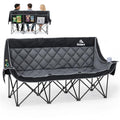 Oversized 3-Person Camping Chair - Heavy Duty Support, Black