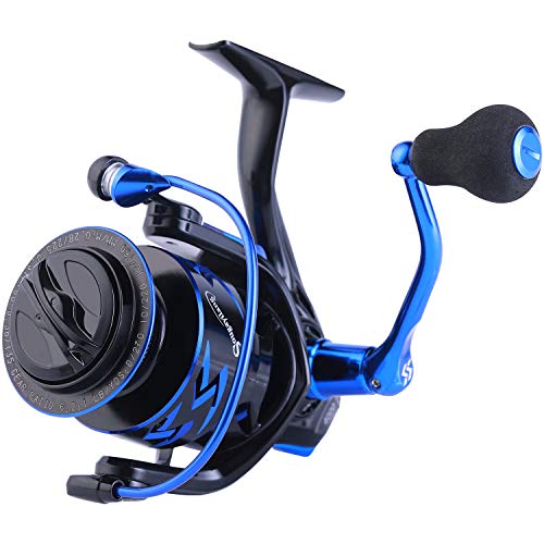Blue Telescopic Fishing Rod and Reel Set 12+1BB Spinning Combo 5.91 ft