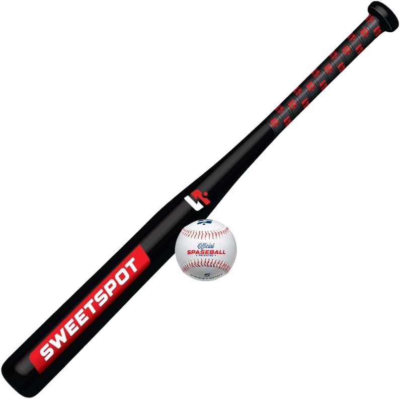 SweetSpot Plastic Bat and Ball Combo Set - Perfect Backyard Baseball Gear for All Ages