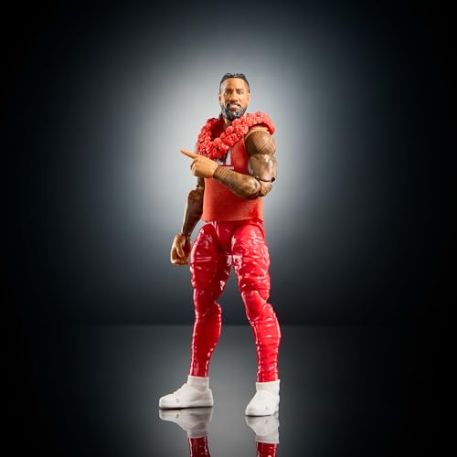 Mattel WWE Ultimate Edition Jimmy Uso Action Figure with Swappable Heads & Hands, 6-Inch Collectible Toy Set