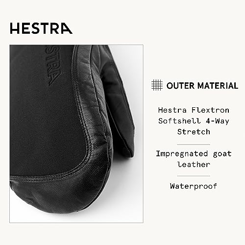 Hestra Alpine Short Gore-Tex Ski Mittens - Waterproof Windproof Black / 11