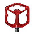 Crankbrothers Stamp 7 Flat MTB Pedals - Small Red Size, Lightweight & Durable