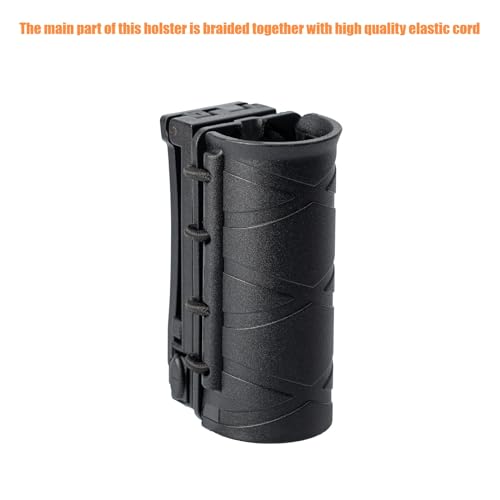 TACNEX Flashlight Holster for Duty Belt 1.2 Inch Diameter Rotatable MOLLE Torch Case