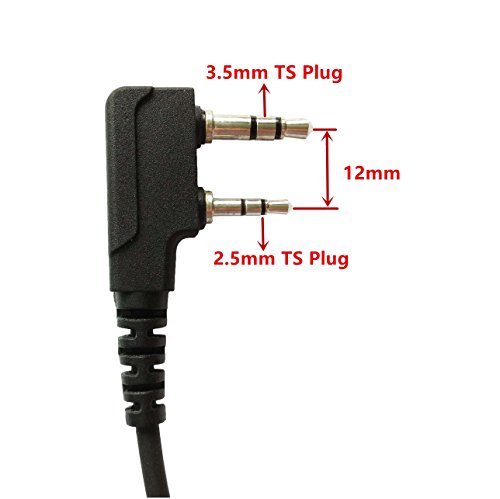 K-Storm 10-Pack Radio Acoustic Tube Earpiece for Kenwood Walkie Talkies