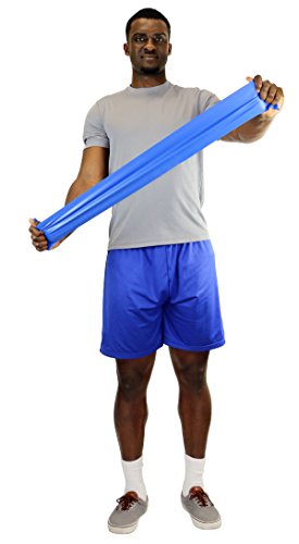 CanDo Heavy Blue Resistance Exercise Band Roll - 50 Yards, Low Powder