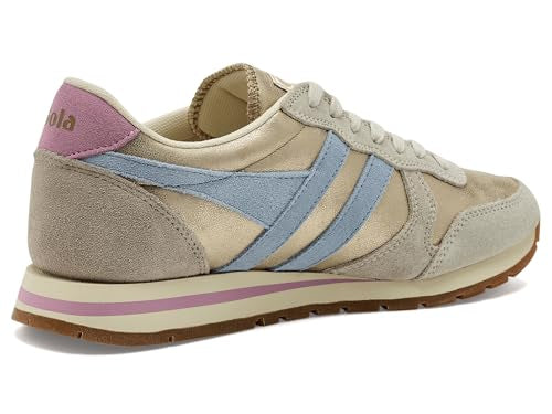 Gola Daytona Blaze Women's Sneakers - Gold, Size 8.5, Air Cushion, Candy Accent