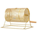 Medium Brass Plated Raffle Drum - Holds 5000 Tickets, 16 x 12 Inches