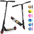 BOLDCUBE Black Kids Stunt Scooter 8-12 Years Freestyle 360° Aluminum Deck