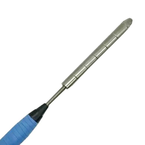 DYNWAVE Badminton Trainer Badminton Racket Swing Trainer Pole Practical Stainless Steel Weight Block Rod Badminton Training Racket for