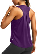 Skiennix Women's Racerback Workout Tank Tops - Sleeveless Loose Fit Yoga & Running Shirts