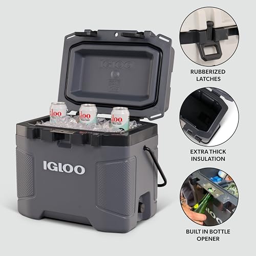 Igloo Trailmate Cooler 25Qt Carbonite Insulated Hard Shell Ice Chest
