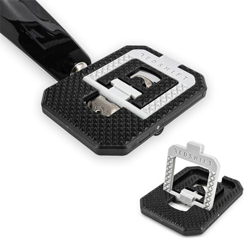 Redshift Black/Gray Mousetrap Pedal Adapters for SPD Clipless Pedals - Converts to Flat