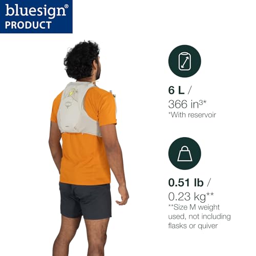 Men's Large Black Hydration Vest with Soft Flasks - Osprey Duro 6L