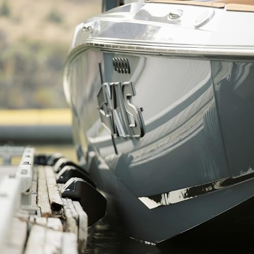 Seipel Marine 1 Pack EVA Dock Fender - Black UV-Resistant Boat Bumper with Stainless Steel Mounting Screws