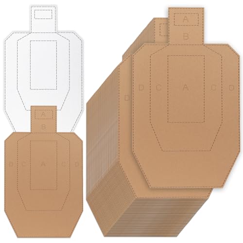 Acostop 50pcs 30x18 Inch Thick Cardboard Silhouette Shooting Targets - Brown Variant
