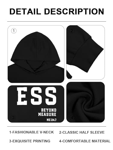 Christian Women Hoodies Blessed Sweatshirt Jesus Religious Saying Large Black