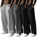 Men's Wide Leg Sweatpants with Open Bottom - Baggyfly 4 Pack