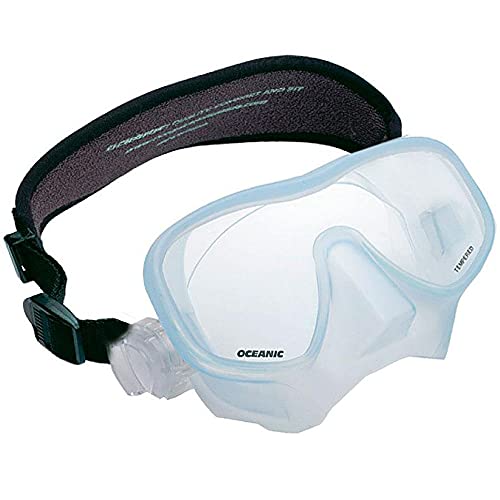 Oceanic Mini Shadow Scuba Mask - Ice Variation, Small Fit, Frameless Design