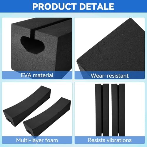 Universal Car Roof Rack Pads for Surfboards Kayaks SUPs - Lightweight & Durable