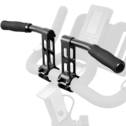 Handlebar Extender for Indoor Exercise Bikes - Compatible with Peloton & More, Aluminum Alloy, Black