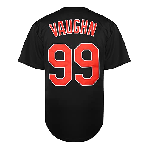 Men's Baseball Jersey 99 Ricky Vaughn 90s Sports Fan T-Shirt Medium Navy