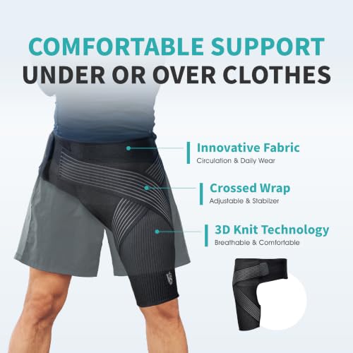 Vital Salveo Graphene Hip Brace Small – Adjustable Compression Support for Hip Pain Relief