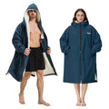 Adult Waterproof Hooded Swim Parka - Dark Navy X-Large Waterproof Swimming Jacket