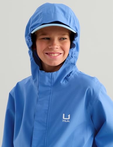 HUK Kids Unisex Storm Rain Jacket Small Regatta - Heavy Duty Windproof Coat