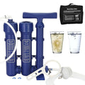 Emergency Water Filter Pump - Portable Survival Water Purifier for Camping