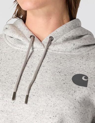 Carhartt Women's Iconic Clarksburg Logo Sweatshirt - X-Small Asphalt Heather Nep