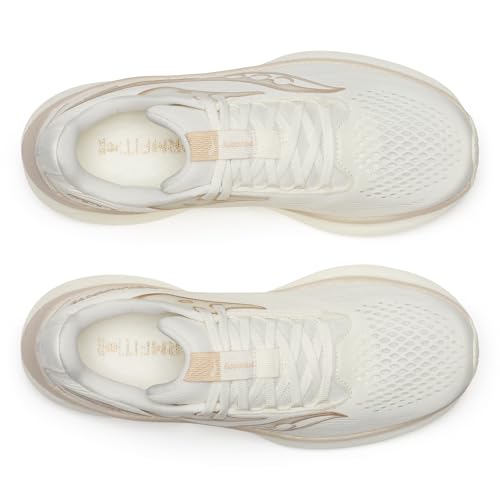 Saucony Women's Ride 18 Sneakers - Vanilla, Size 9 Running Shoes