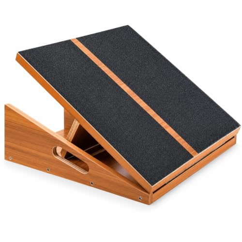 16-Inch Wide Adjustable Slant Board for Calf Stretching & Exercise - 500lb Capacity