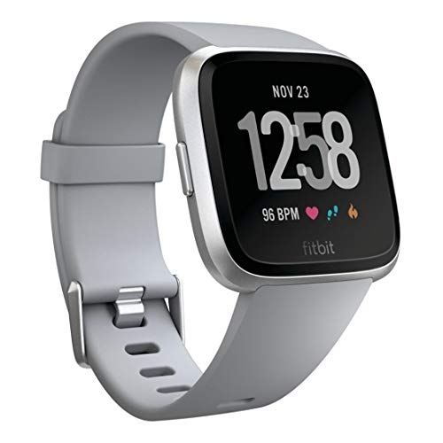 Fitness Smart Watch with Heart Rate Tracking and Music Control - Gray/Silver Aluminum