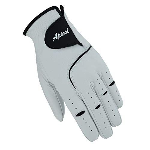 Men's Cabretta Leather Golf Gloves 3 Pack - Medium, Left Hand, Breathable All Weather Fit