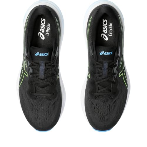 ASICS Men's Gel-Pulse 15 Running Shoes Black/Electric Lime - Lightweight & Supportive