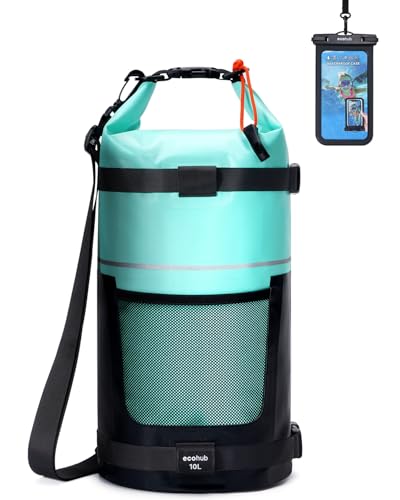 10L Waterproof Dry Bag for Kayaking & Travel - Green