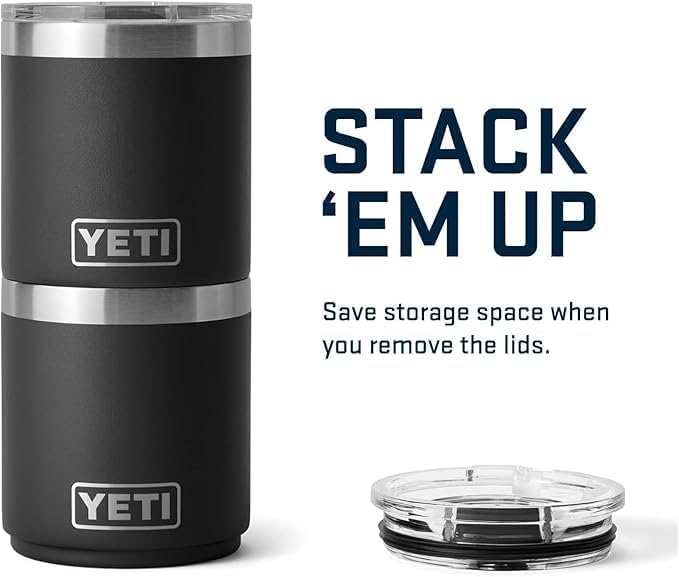 YETI Rambler 10 oz Lowball - Vacuum Insulated Stainless Steel with MagSlider Lid | Cherry Blossom