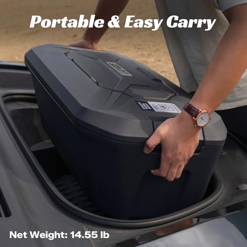 48QT Tesla Model Y Front Trunk Cooler with 2 Ice Blocks | Custom Fit & Insulated