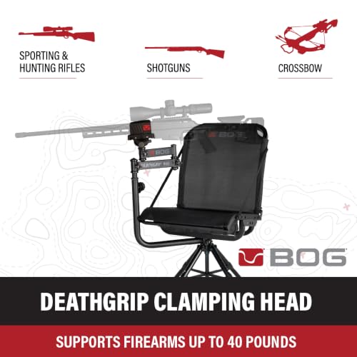 DeathGrip 360 Chair with Lightweight Aluminum Frame and Universal Gun Rest - Variation of THIS Listing