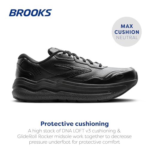 Brooks Men's Ghost Max SE Walking Shoe 11 Black/Black - Comfortable Support
