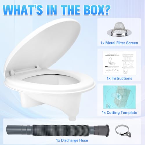 Composting Toilet Kit with Urine Diverter & Seat - DIY Off-Grid Bathroom Solution