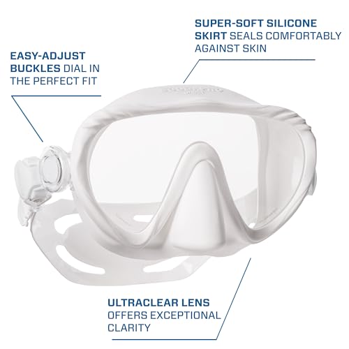 Scubapro Ghost Low-Volume Frameless Dive Mask with Ultra Clear Lens