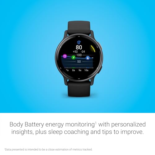 Garmin vívoactive 5 GPS Smartwatch Slate - 42mm Fitness Tracker & Health Monitor