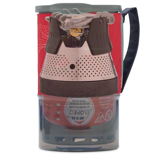 MSR WindBurner Personal Windproof Camping Stove System with Red Cozy
