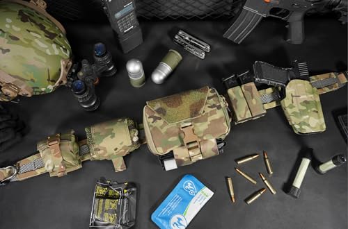 PETAC GEAR Medium Tactical Low Profile Molle Battle Cobra Belt with Laser-Cut Tegris