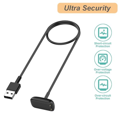 USB Charging Cable for Fitbit Luxe Charge 5 & 6 Smart Watch - Cable