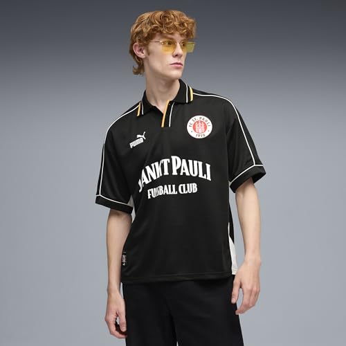 Puma Men's FC St. Pauli Retro Jersey XX-Large Black & White