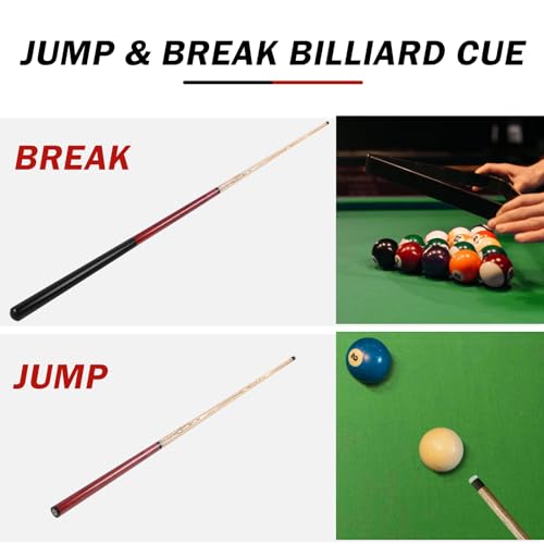 AKLOT 23-25oz Heavy Jump Break Pool Cue Stick with 14mm Bakelite Tip